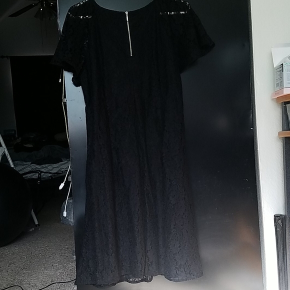 NWT Flutter-sleeve Lace Swing Dress - Picture 2 of 9